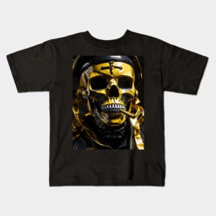 skeleton biker warrior Kids T-Shirt